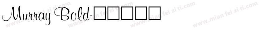 Murray Bold字体转换